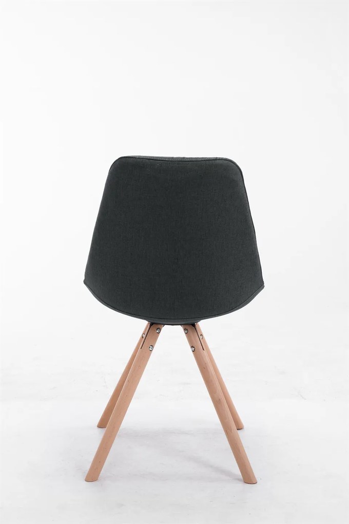 Cadeira cozinha e jantar Toulouse em tecido 48 x 84 x 56 cm Cinzento escuro
