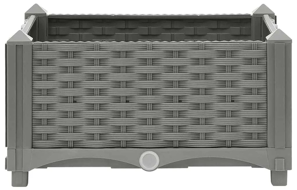 Canteiro elevado 40x40x23 cm polipropileno