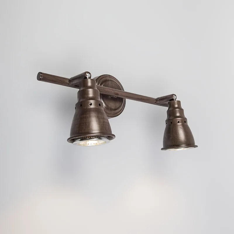 Projetores de teto e parede castanho enferrujado rotativos e inclináveis - Coney 2