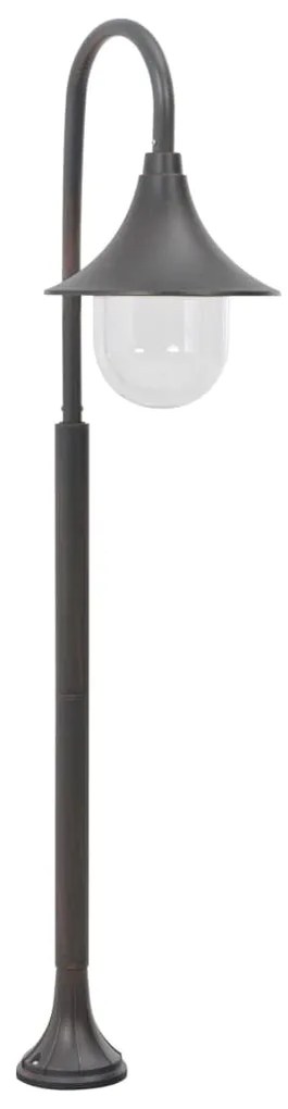 vidaXL Candeeiro de pé para jardim E27 120 cm alumínio bronze