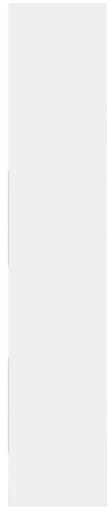 Estante de livros 40x35x180 cm derivados de madeira branco