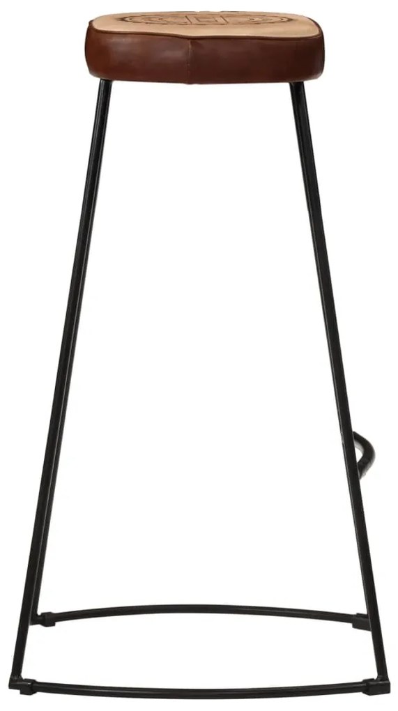 Bancos de bar 2 pcs 44x37,5x78 cm castanho-escuro