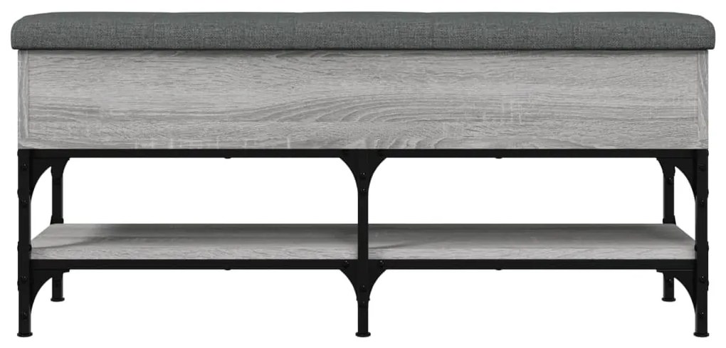 Banco sapateira 102x32x45 cm derivados madeira cinzento sonoma