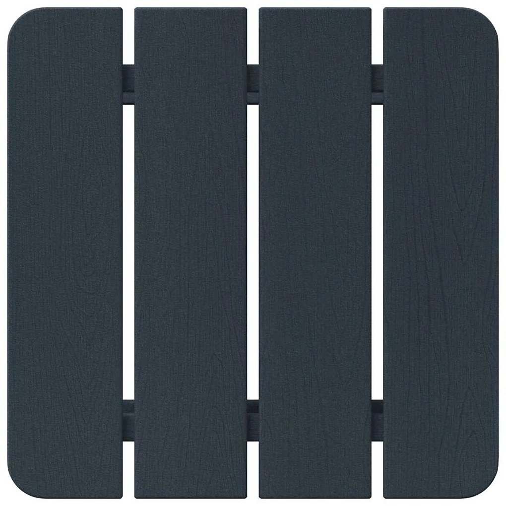Conjunto de Lounge de Jardim de 3 Peças vidaXL Azul-marinho HDPE