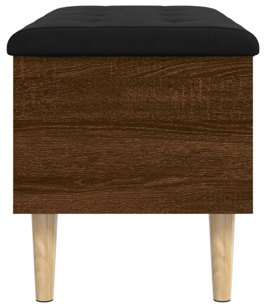 Banco arrumação 82x42x46 cm derivados madeira carvalho castanho