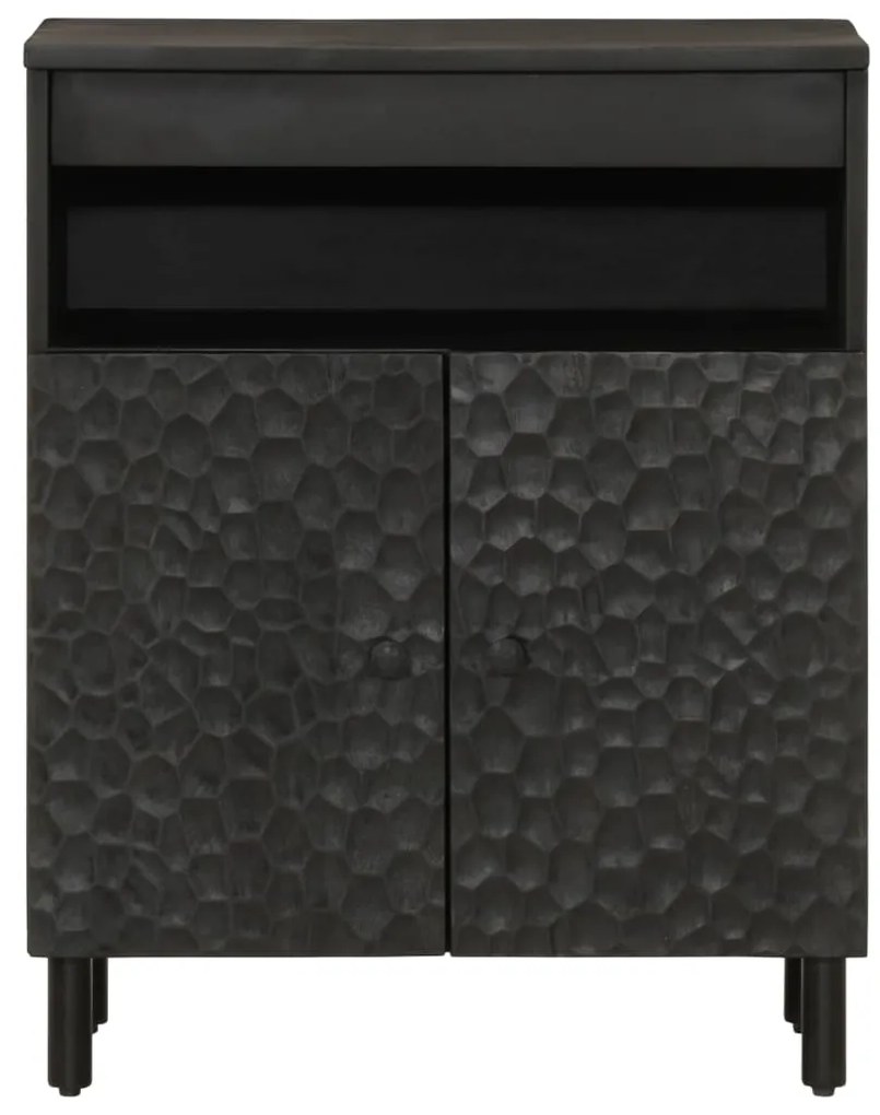 Móvel de apoio 60x33x75 cm madeira de mangueira maciça preto