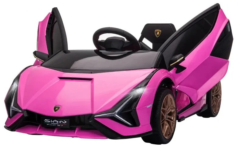 Carro Elétrico Lamborghini SIAN 12V com Controlo Remoto - Rosa