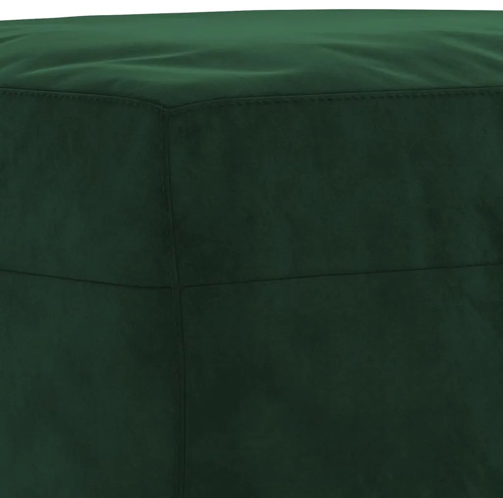 Banco 70x35x41 cm veludo verde-escuro