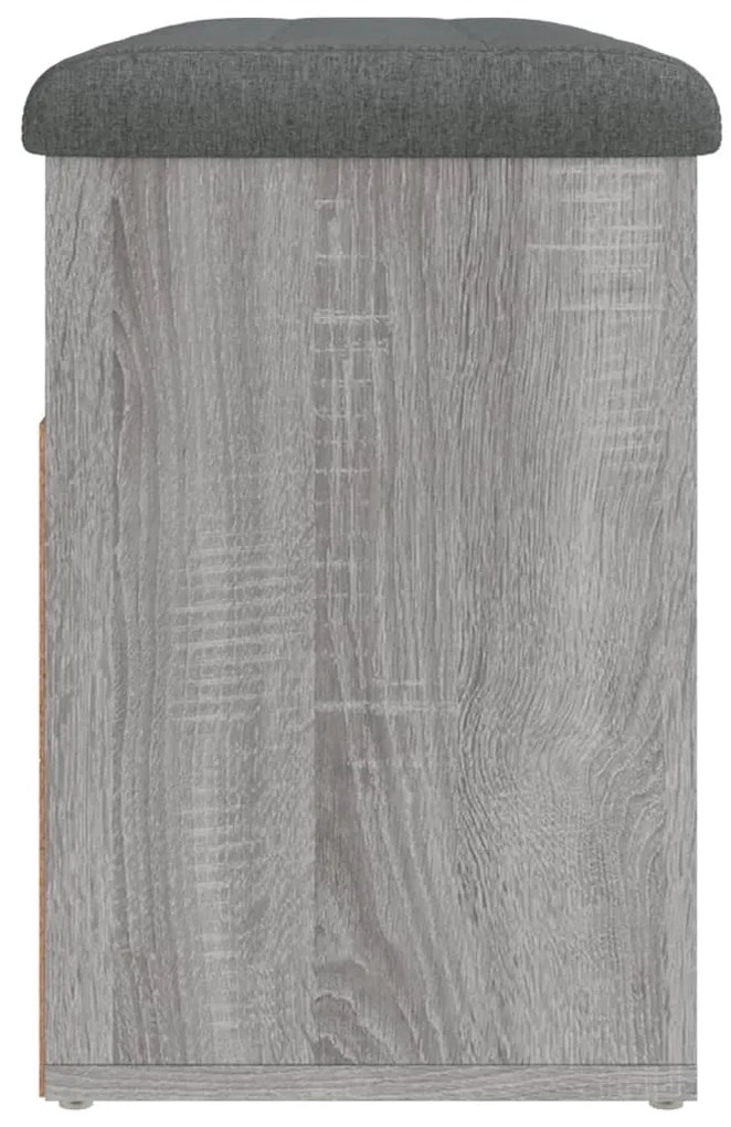 Banco sapateira 82x32x45,5 cm derivados madeira cinzento sonoma