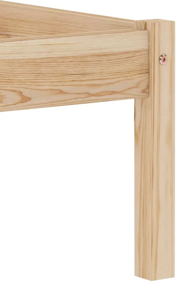 Estrutura de cama 100x200 cm madeira pinho maciço