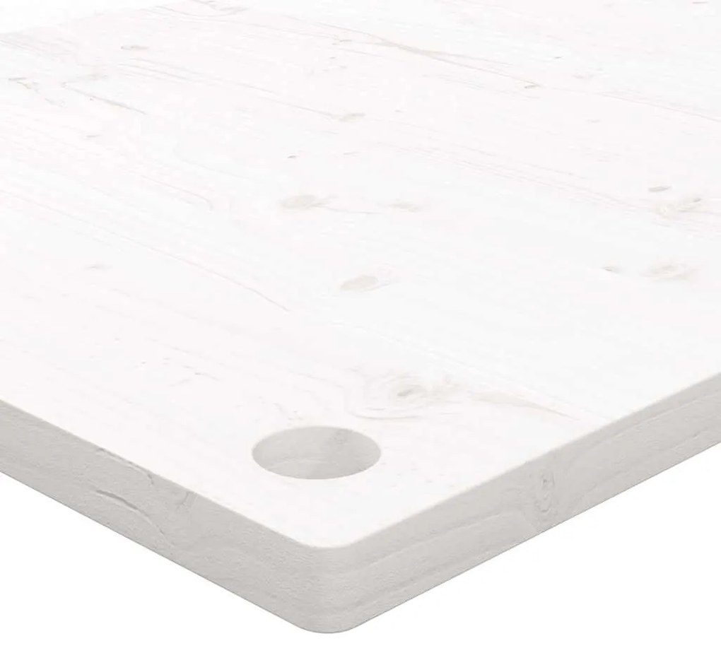Tampo de secretária 100x60x2,5 cm pinho maciço branco