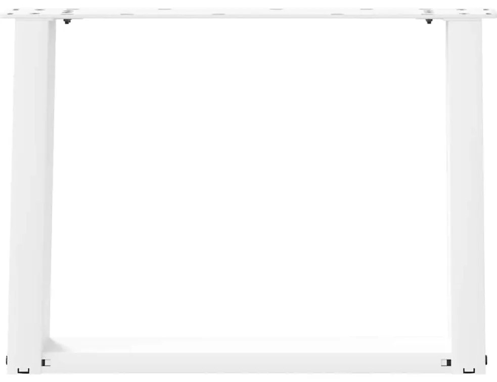 Pés para mesa de centro em formato de U, 2 peças, branco, 60x (42-43)