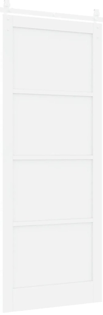 Porta Deslizante vidaXL com Conjunto de Ferragens Branca 93x232 cm Mad