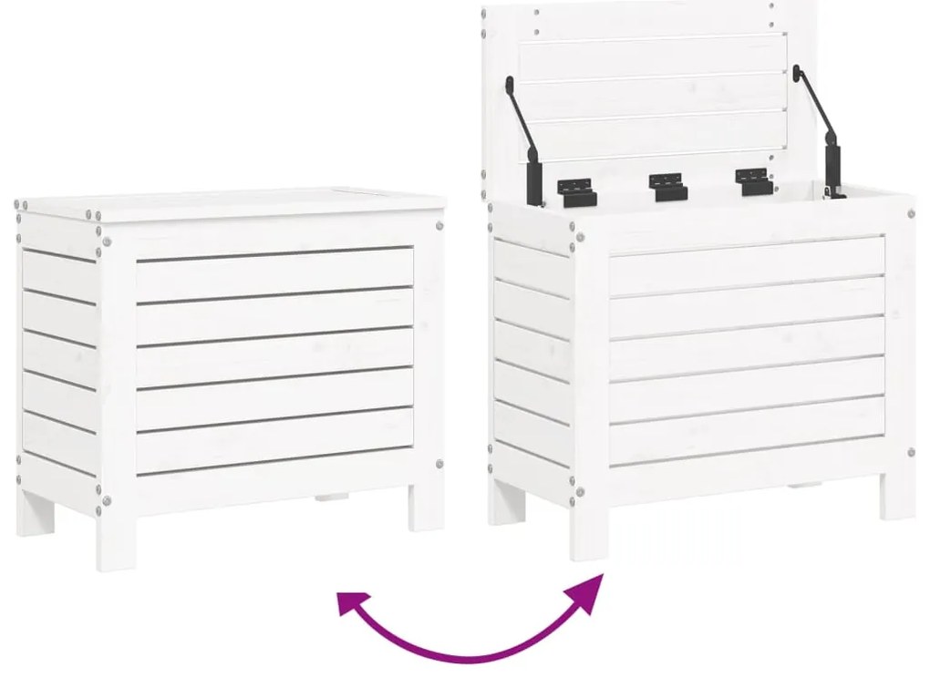 10 pcs conjunto sofás de jardim madeira de pinho maciço branco
