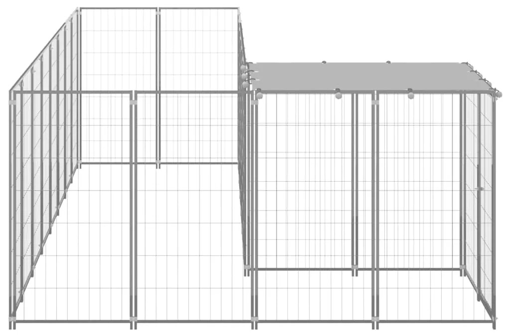 Canil 6,05 m² aço prateado