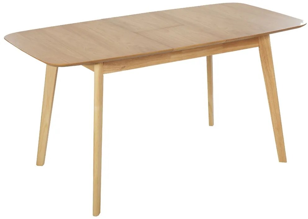 Mesa de refeição extensível em madeira castanha clara 120/150 x 75 cm MADOX Beliani