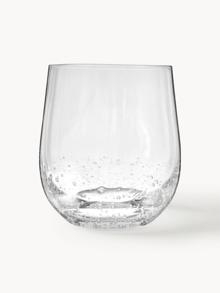 Copos artesanais com bolhas de ar decorativas Bubble, 4 uni.