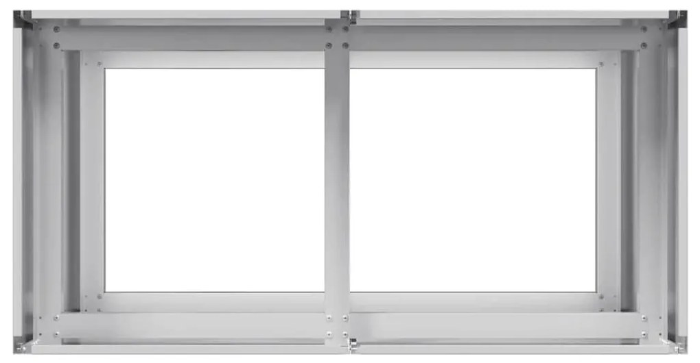 Planter 80x40x80 cm aço galvanizado
