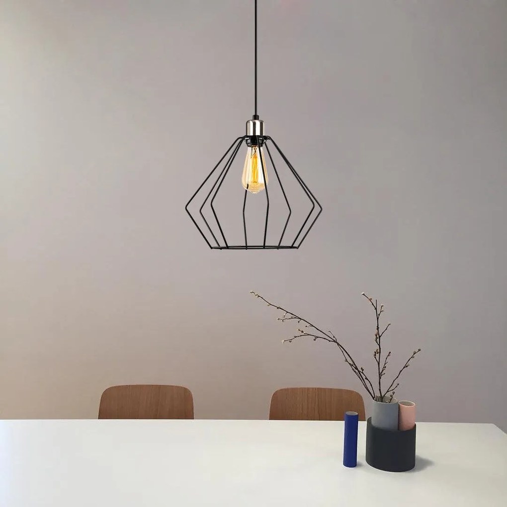 Candeeiro de Teto Maden – Preto – 33 cm