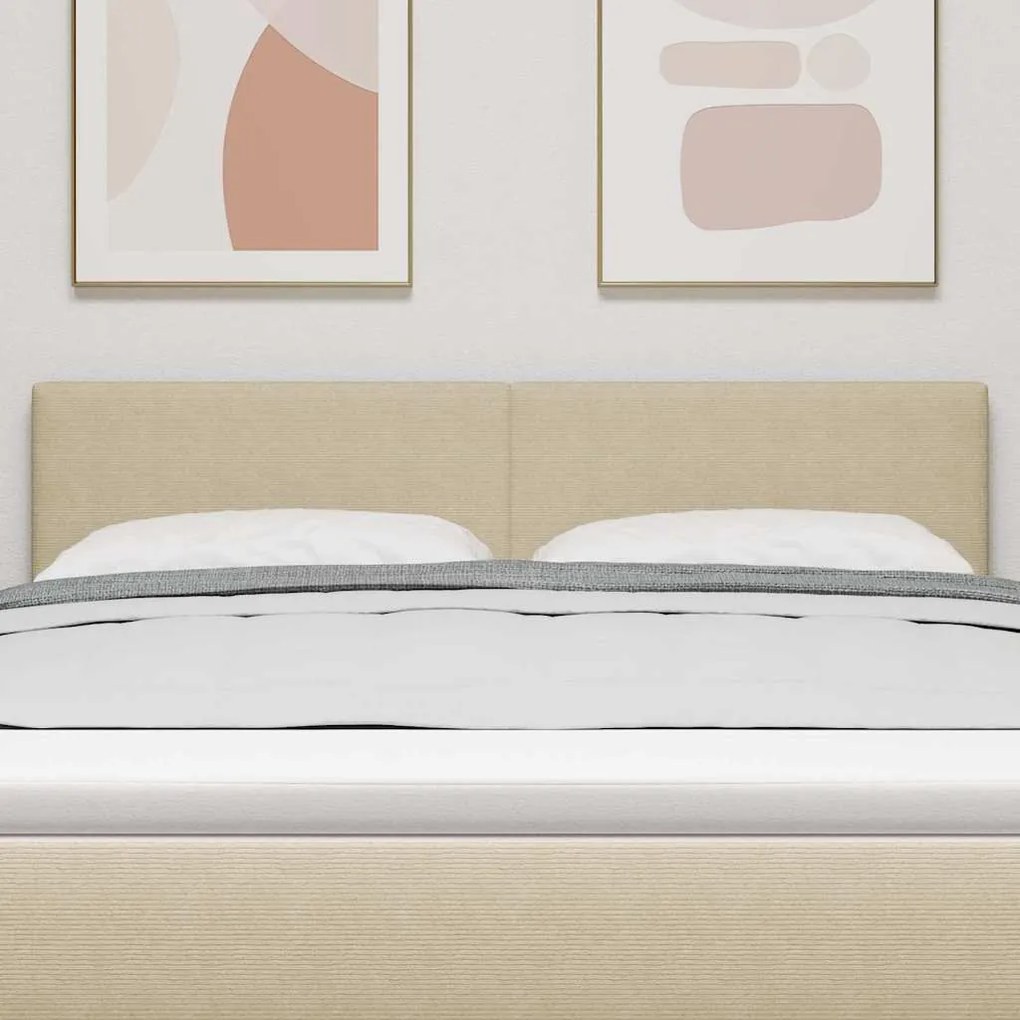 Cabeceira vidaXL Design Simples Verde Claro Cinza 160 cm Tecido de Cor