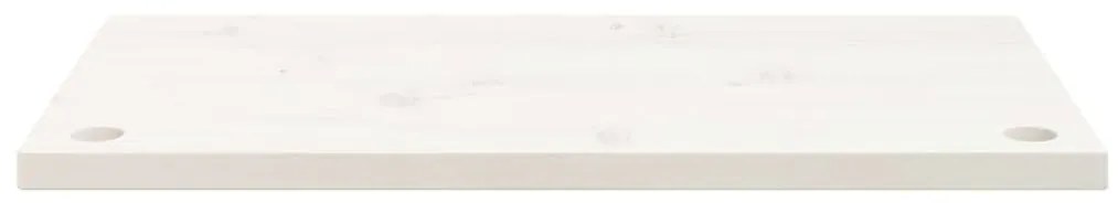 Tampo de secretária 80x40x2,5 cm pinho maciço branco