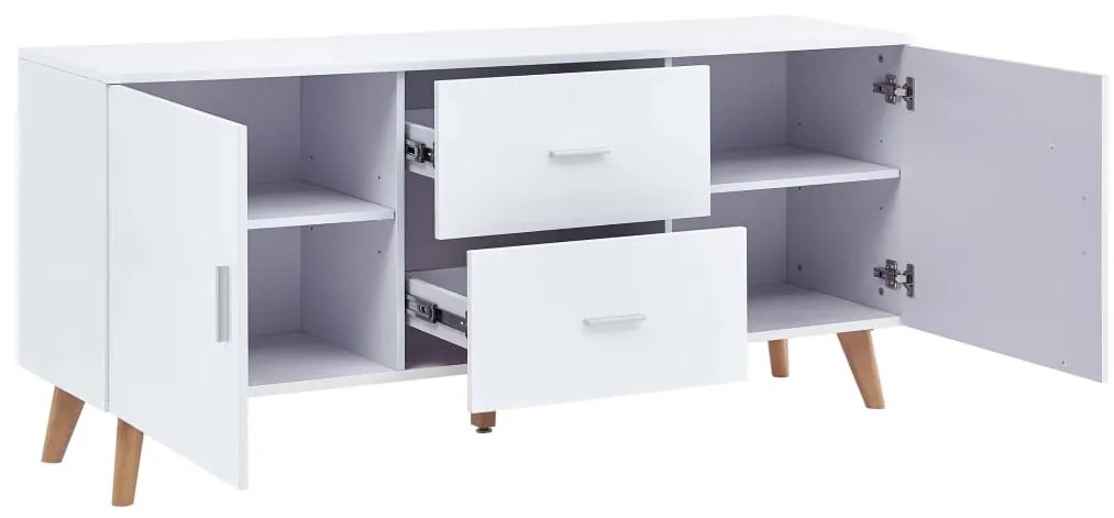 Aparador 160x40x70 cm MDF branco