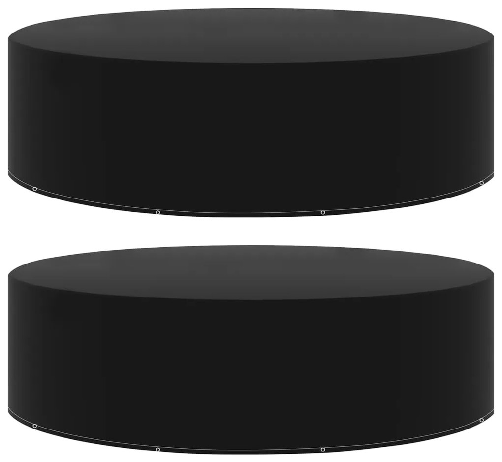 3082840 vidaXL Capas para mobiliário de jardim 2 pcs com 10 ilhós 205x90 cm
