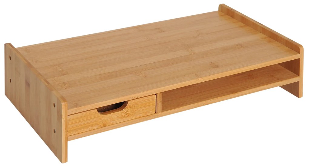 Suporte para Monitor de Bambu Organizador de Escritório para Monitor P