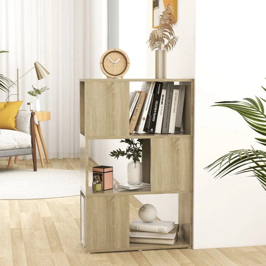 vidaXL Estante/divisória 60x24x94 cm contraplacado carvalho sonoma