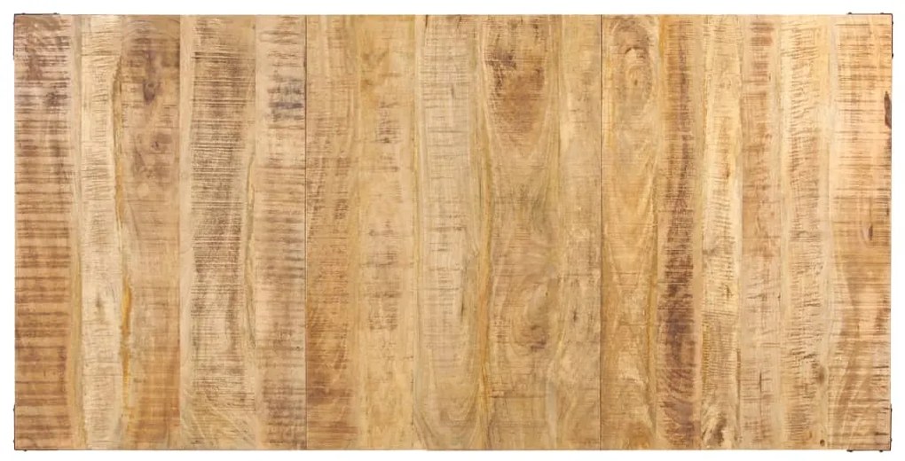 Mesa de jantar 180x90x76 cm madeira de mangueira maciça áspera