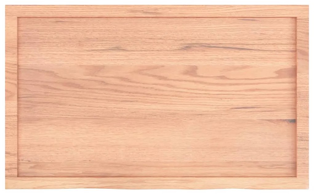 Bancada p/ WC 100x60x(2-4) cm madeira maciça tratada castanho