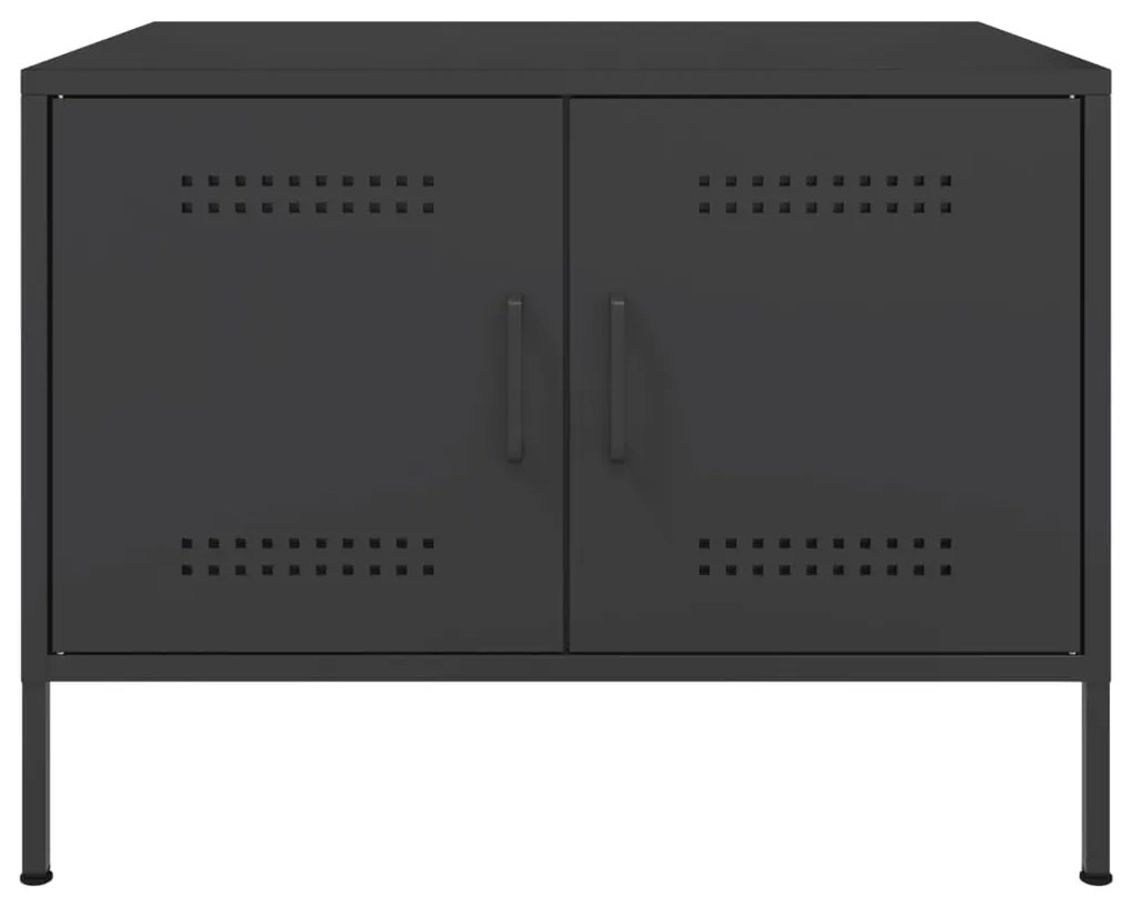Mesa de centro 68x50x50,5 cm aço preto