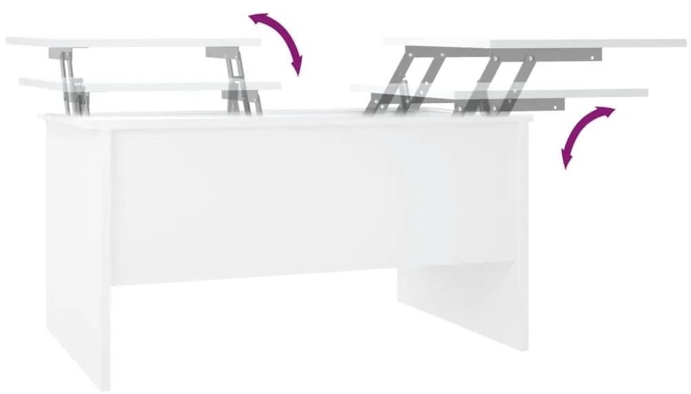 Mesa de Centro Guarda Elevatória - Branco - Design Moderno
