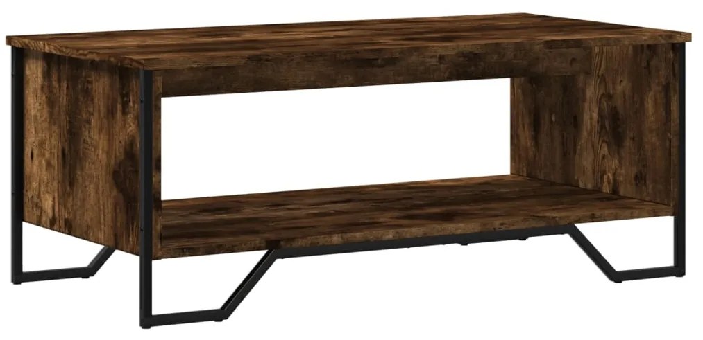 Mesa de centro 100x51x40 cm derivados madeira carvalho fumado