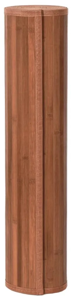 Tapete retangular 80x200 cm bambu castanho