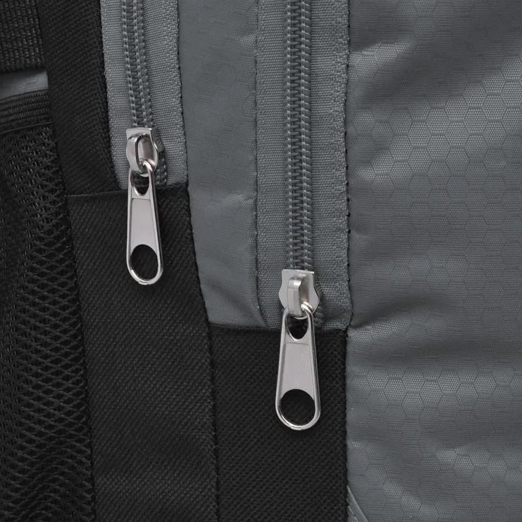 Mochila escolar 40 L preto e cinzento