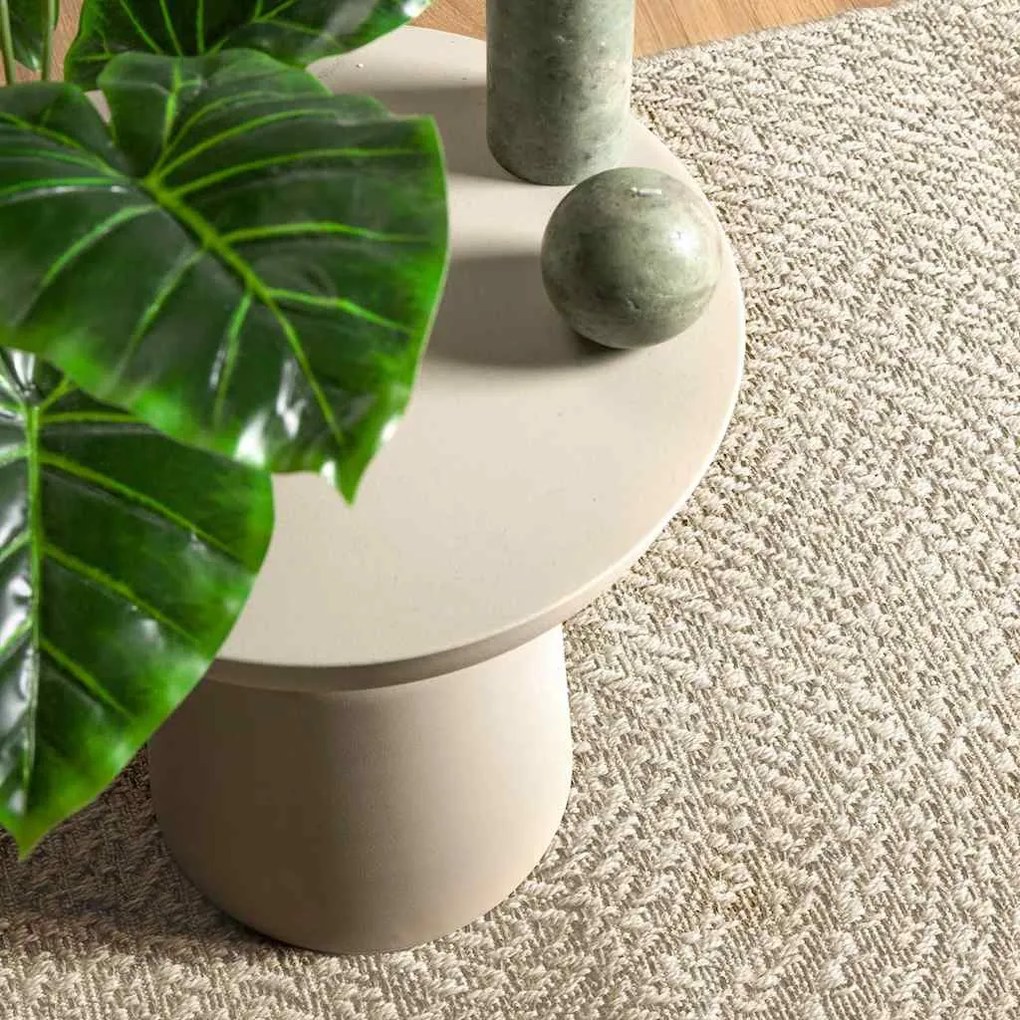 Tapete ZIZUR creme 80x200cm aspeto de juta interior e exterior