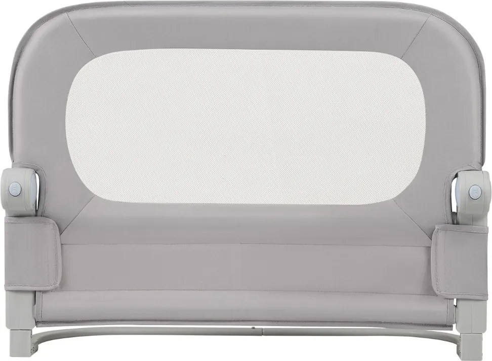 Barreira dobrável para camas infantis, altura ajustável com 80 x 30 x 60 cm, com capa removível em tecido Oxford, base em U, com correia e fivela, cin