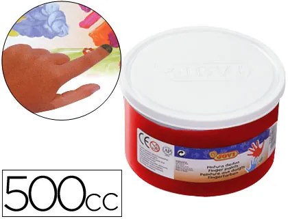Guaches Dedos Jovi 500 Ml Vermelho