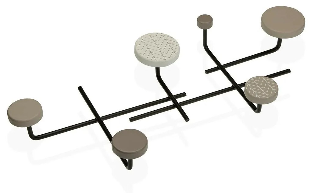 Bengaleiro de Parede Versa Metal Madeira (23 X 6,5 X 50 cm)