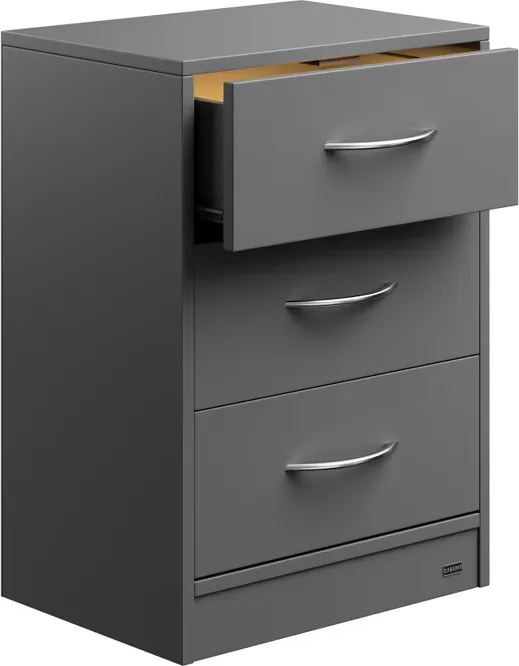 Mesa de cabeceira Eloise  54x39x28cm com Luz LED antracite