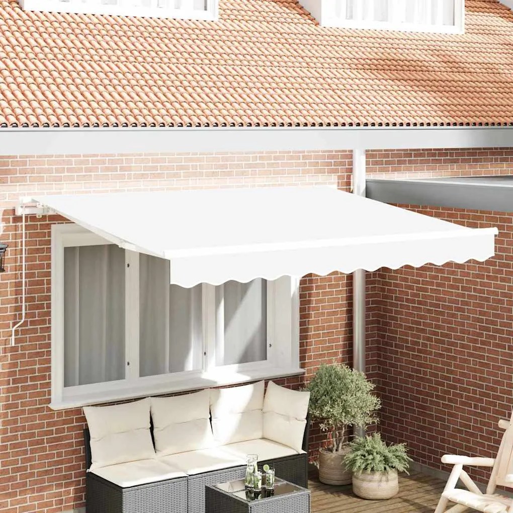 vidaXL Tecido Substituto para Toldo de 3,5x2 m Branco