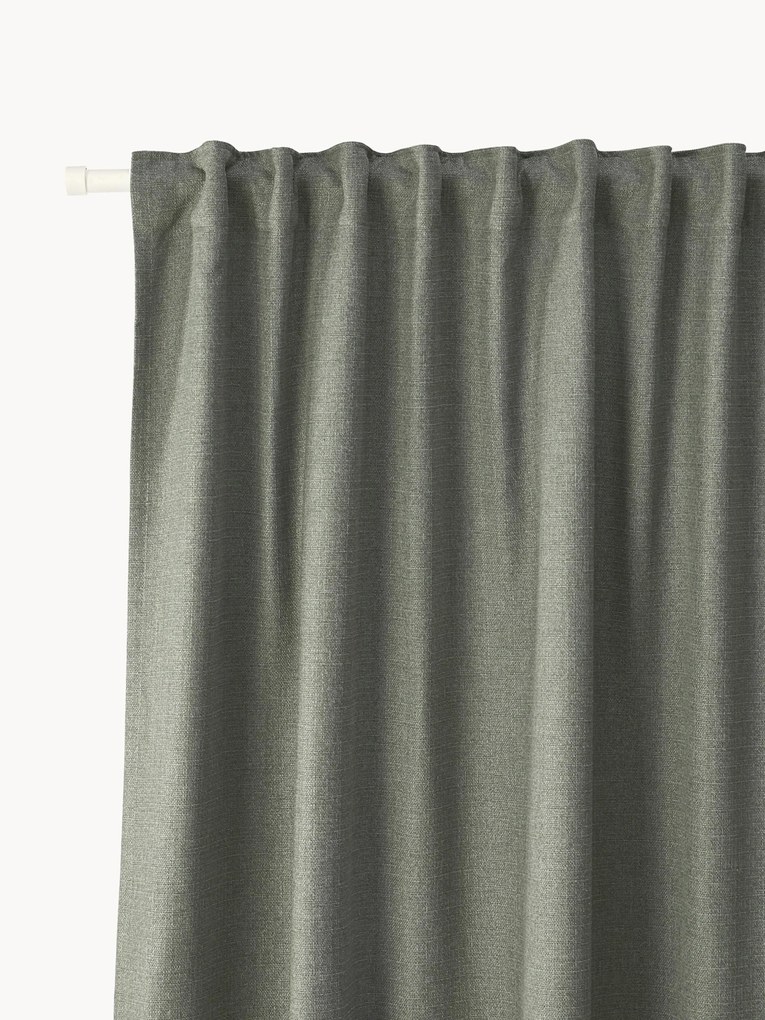 Cortinas opacas com multifaixa Jensen, 2 uni.