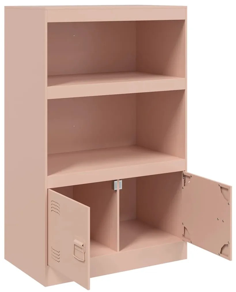 Aparador 67x39x107 cm aço rosa