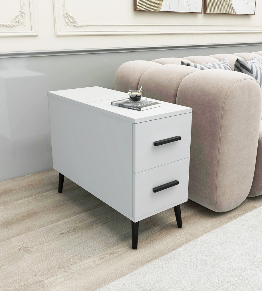 Mesa de Apoio Island – Branco – 30x80x80 cm