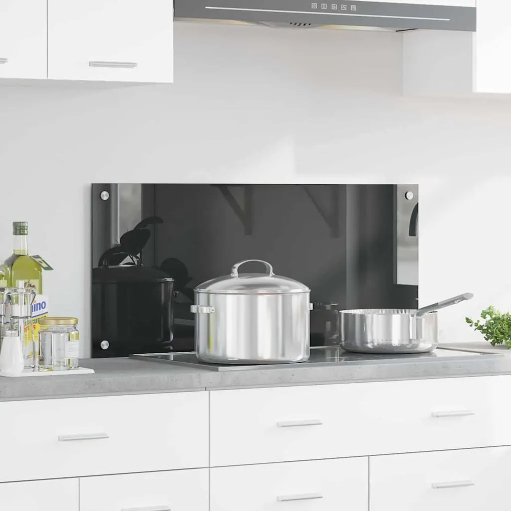 vidaXL Proteção de Cozinha Cinzento escuro 90 x 40 x 0.6 cm