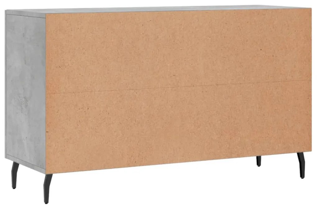 Aparador 100x36x60 cm derivados de madeira cinzento cimento
