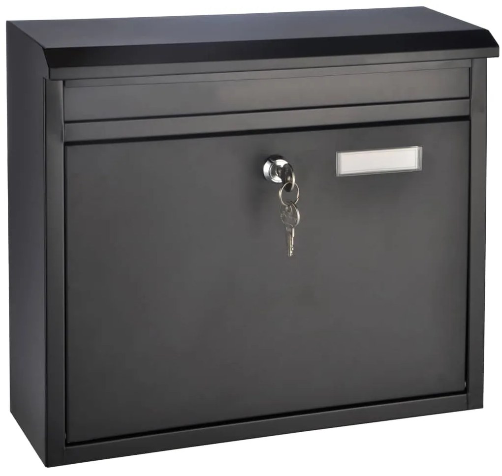 423965 HI Caixa de correio 36x12x32 cm preto