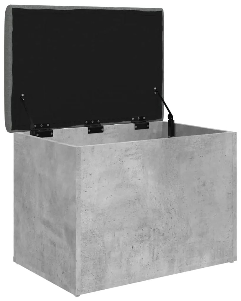 Banco de arrumação 62x42x45cm derivados madeira cinzento sonoma