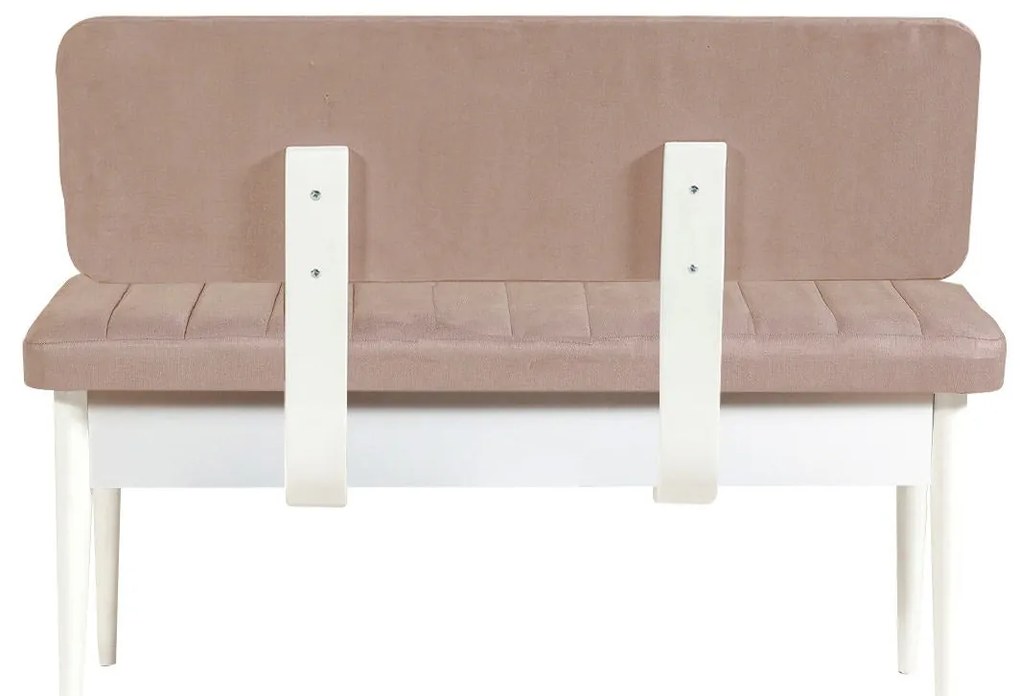Conjunto Mesa de Jantar Extensível e Cadeiras Vina – Branco Pedra – Me